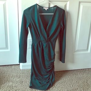 AGACI Emerald Green Long sleeve dress